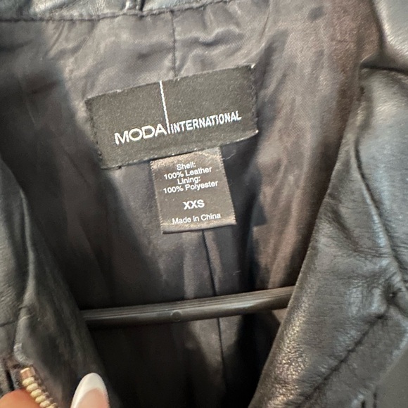 Moda international XXS leather jacket - Picture 2 of 6